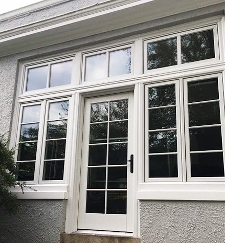 Newly installed Pella windows and door for Wilmington patio. 