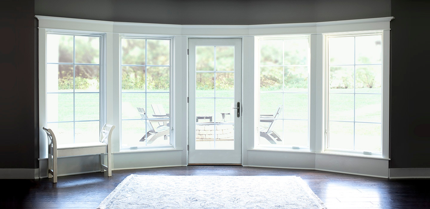 lifestyle hinged patio door two large windows on each side